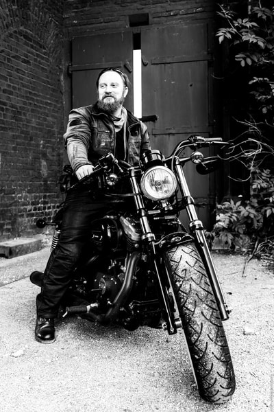 Motorrad-Fotoshooting an der Zeche Ewald, Herten